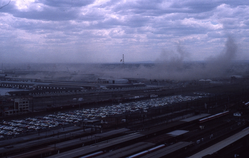 133383: Melbourne Victoria View looking West from L 15 589 Collins Street Dust Storm