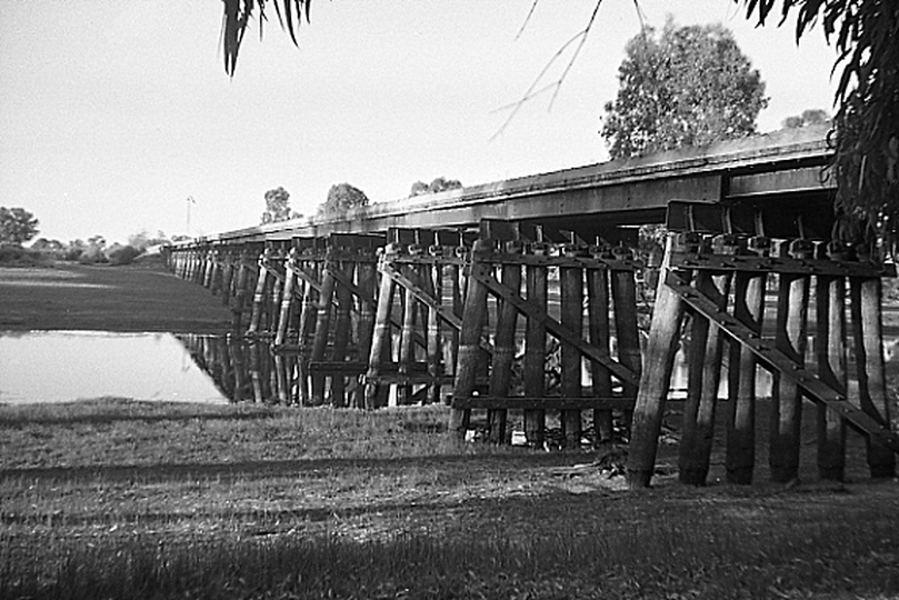 133577: Robinvale Bridge NSW Approach Spans looking towards Koorakee