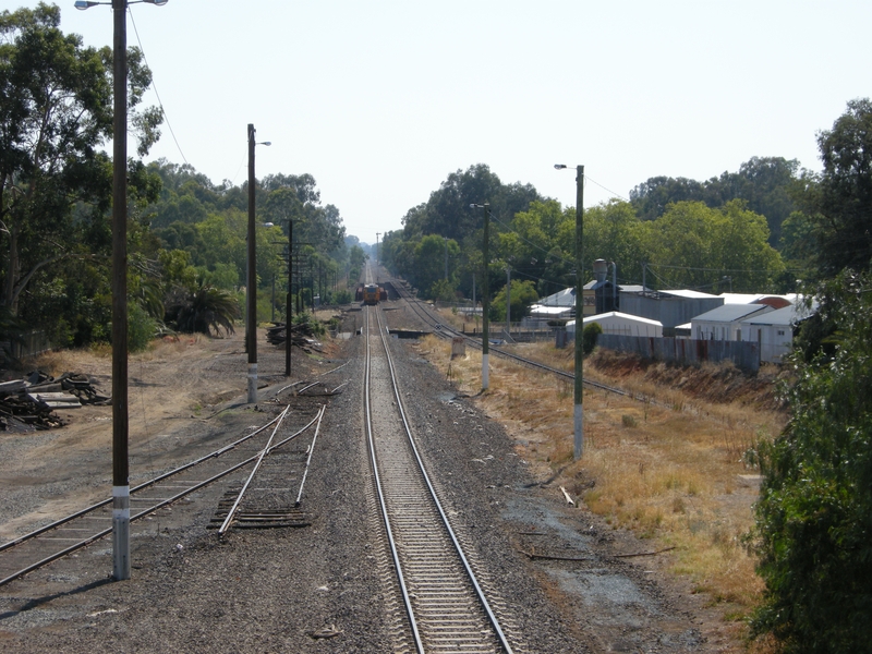 135013: Wangaratta looking North from North end footbridge