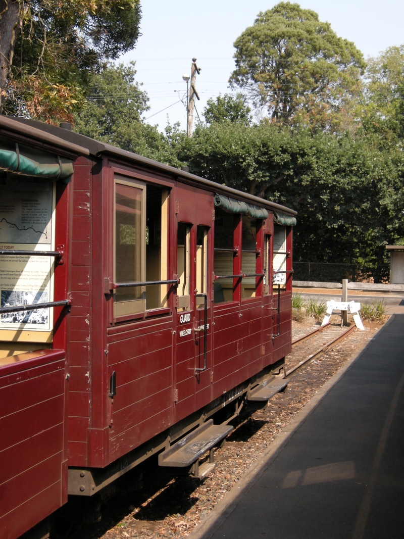 135052: Gembrook Town Station Up Passenger NBCH 22 trailing