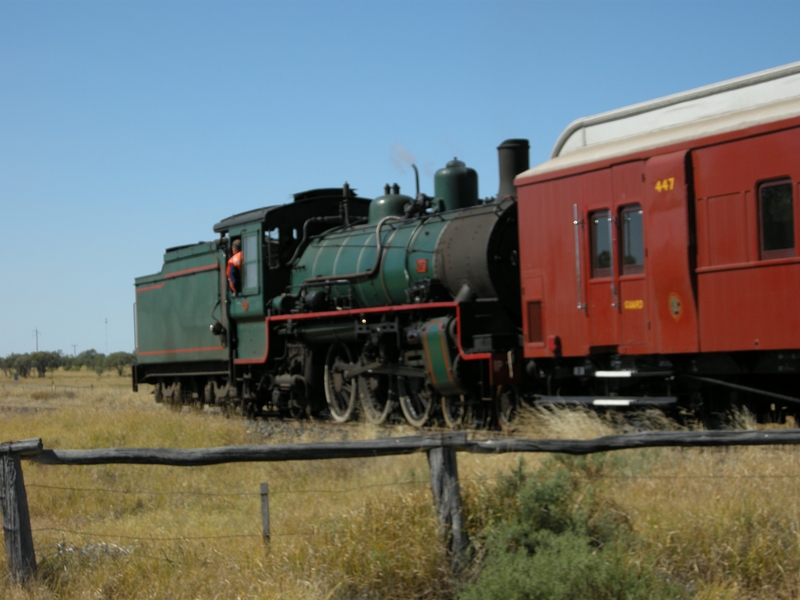 135110: Level Crossing km 680 Central Line Down Queensland 150th Anniversary Special BB18 1079