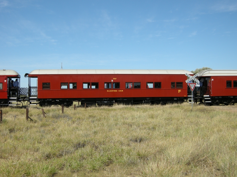 135159: Saltern Sleeping Car 1057 in consist Down Queensland 150th Anniversary Special