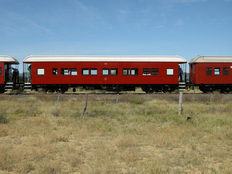 135167: Saltern Car 775 in consist Down Queensland 150th Anniversary Special