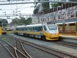 135264: Roma Street Down Electric Tilt Train 'City of Rockhampton' leading