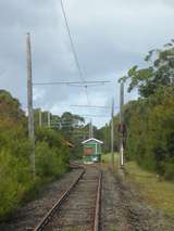 135330: Sydney Tram Museum The Royal National Park view from Tram approaching from Loftus