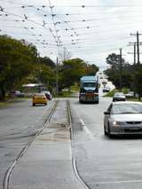 135391: Gasworks looking along Caledonia Street towards North Bendigo