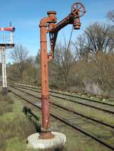 135428: Castlemaine VGR Water Crane at Melbourne end of Platform 3