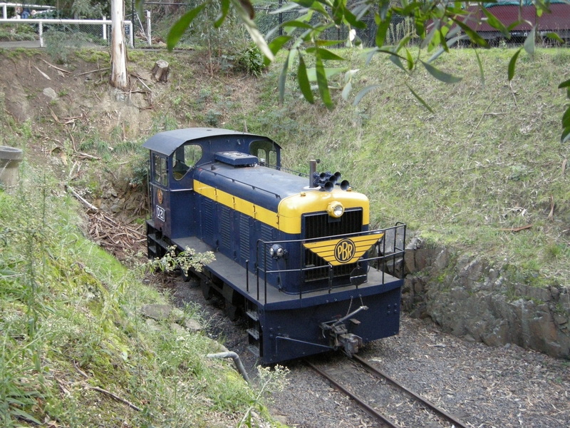 135493: Belgrave D 21 stabled at end of track