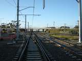 135558: Craigieburn Looking North from Pedestrian Crossing SRV Empty cars in distance