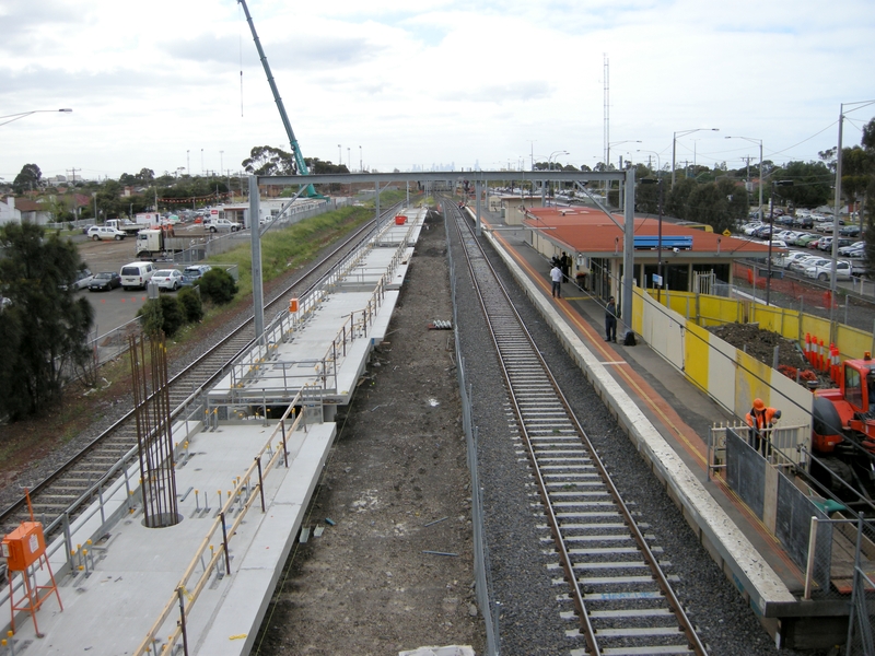 135575: Laverton New Up platform under construction