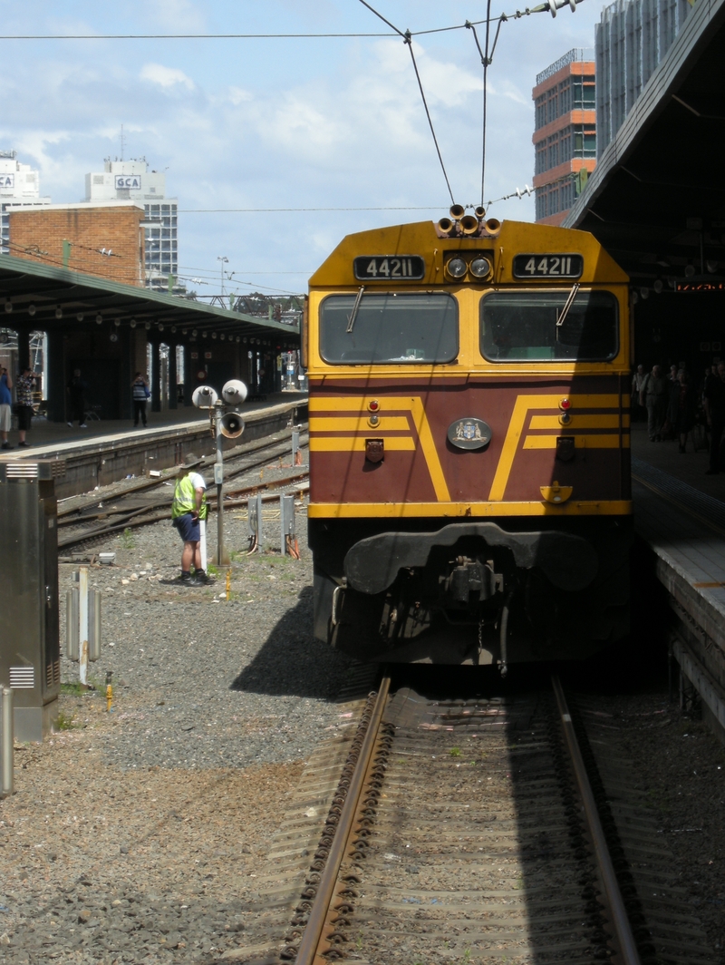 135792: Sydney Central Locos off RTM Special 44211 nearest