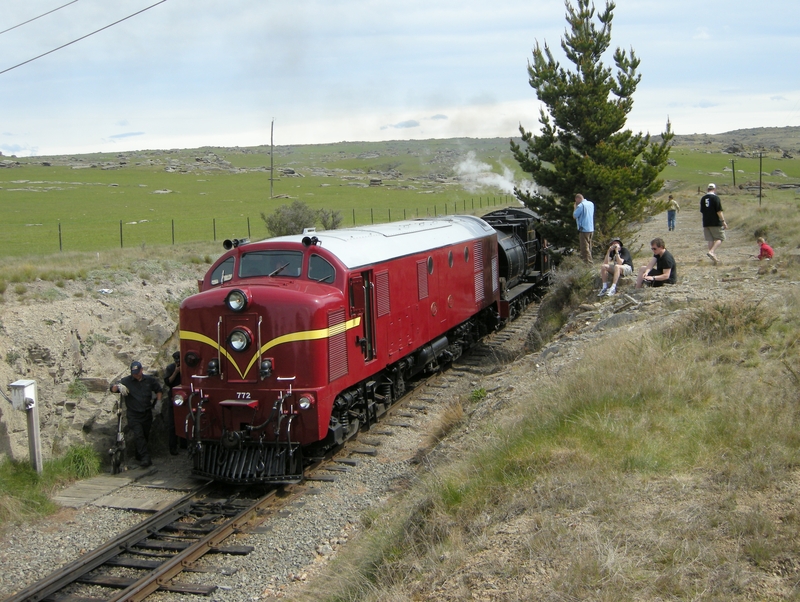 135982: Pukerangi Dg 772 Ab 663 running round