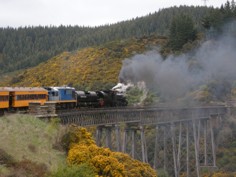 135990: Wingatui Viaduct 4:30pm Up Passenger Ab 663 Dj 3228