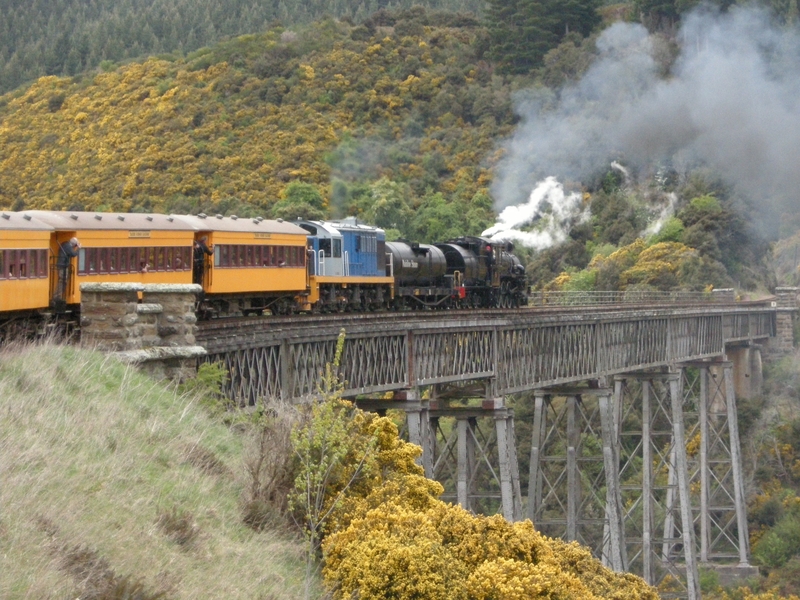 135991: Wingatui Viaduct 4:30pm Up Passenger Ab 663 Dj 3228