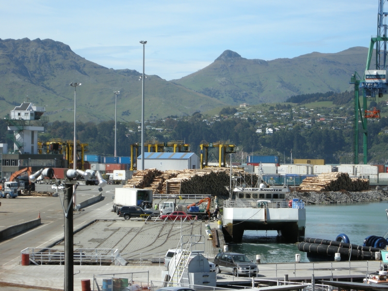 136079: Lyttelton Abandoned tracks on wharf