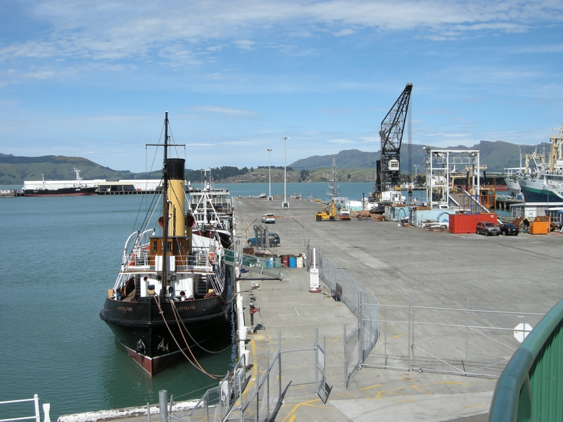 136082: Lyttelton Former Interisland Ferry Berth and Steam Tug 'Lyttelton'