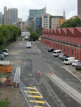 136187: Darling Harbour opposite Powerhouse Museum looking towards Central Station