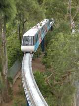 136188: Monorail Train approaching Paddys Markets