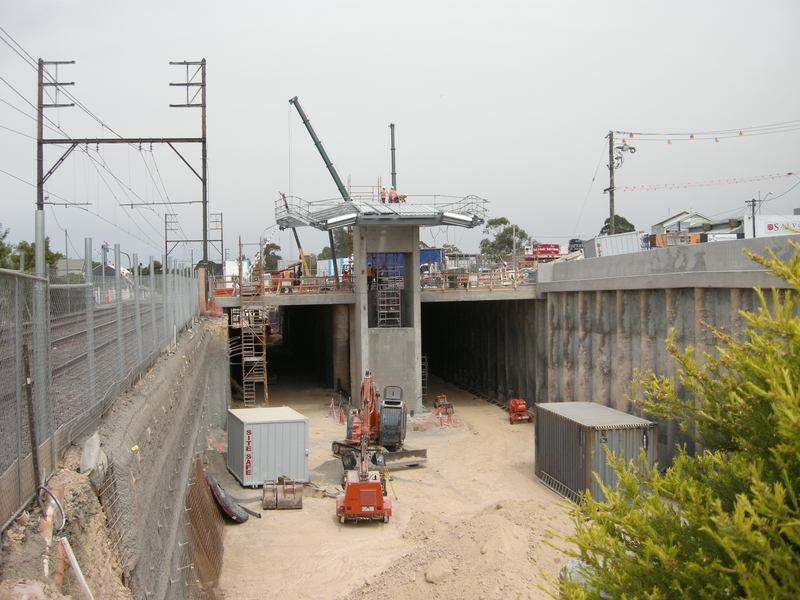 136225: Nunawading Grade Separation Works looking towards City