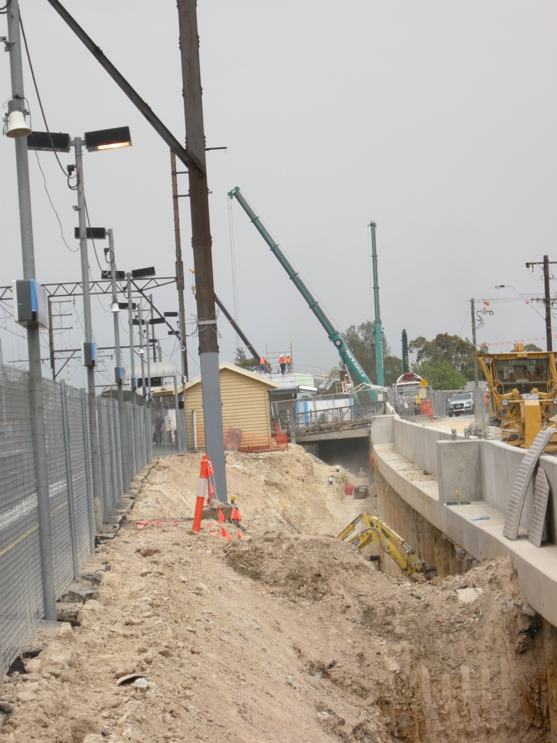 136231: Nunawading Grade Separation Works looking towards Melbourne