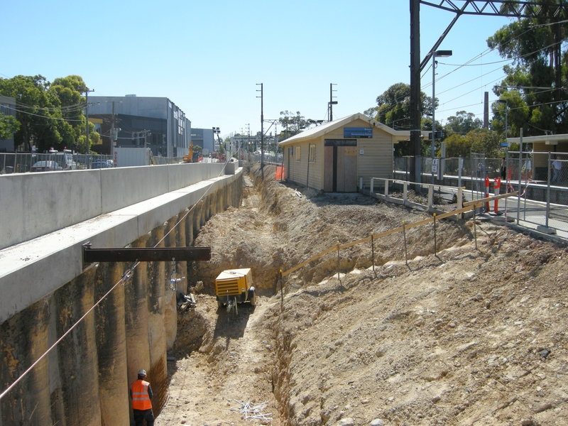 136289: Nunawading Old station site looking towards Ringwood