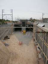 136324: Nunawading Grade separation works looking towards Melbourne