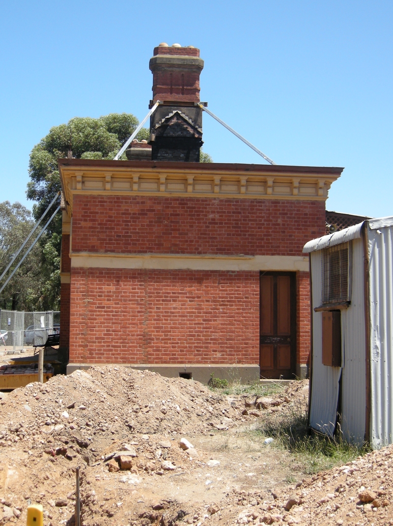 136335: Maldon Burnt out station building