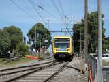 136370: Mitcham Down Suburban 6-car XTrapolis at Temporary Junction near Mitcham Road