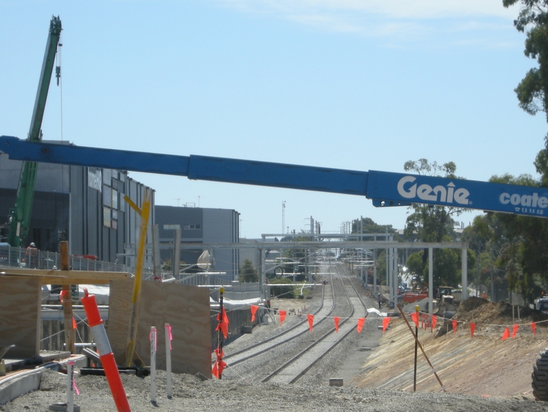 136379: Nunawading looking through old station site towards Ringwood