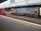 136409: Southern Cross Platforms 3 and 2 Shunter Y 161 and MA8 Overland NR 105