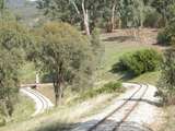 136547: Kerrisdale Mountain Railway Top Points viewed from ascending train