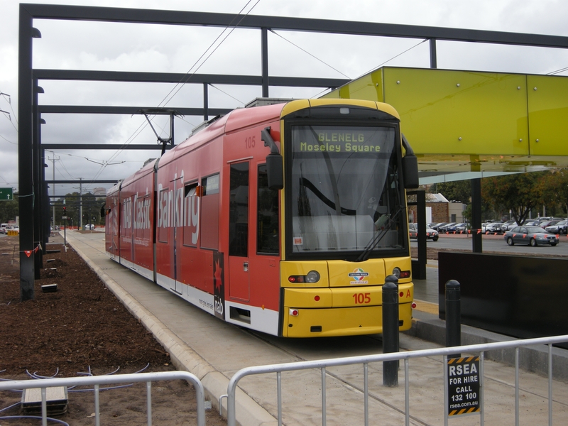 136586: Hindmarsh to Glenelg Flexity 105