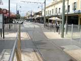 136660: Glenelg Moseley Square looking along tracks in Jetty Road towards City