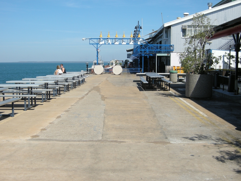 137052: Stokes Street Wharf Showing turnout relic looking away from shore