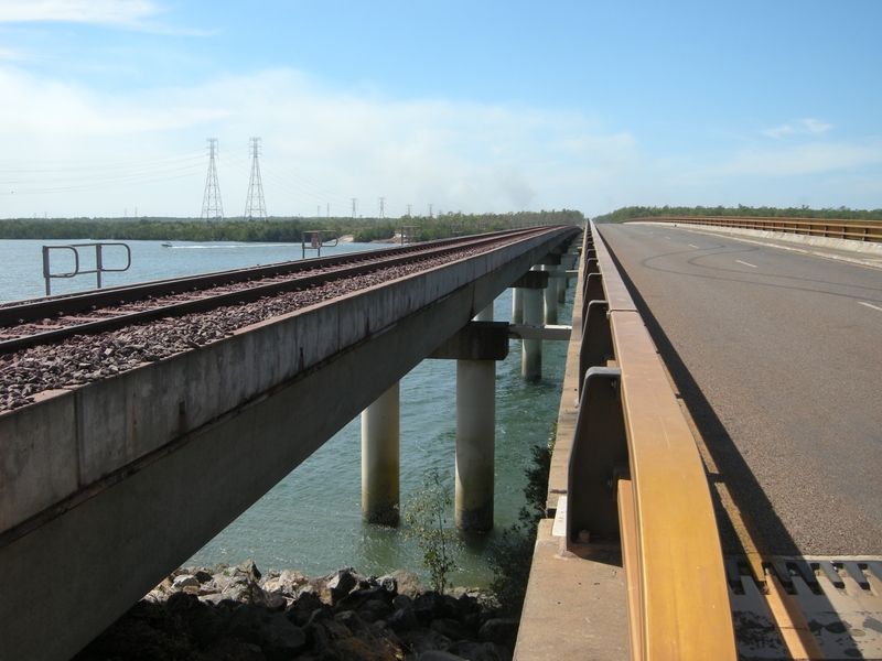 137069: Elizabeth River Bridge Looking North from South Abutment