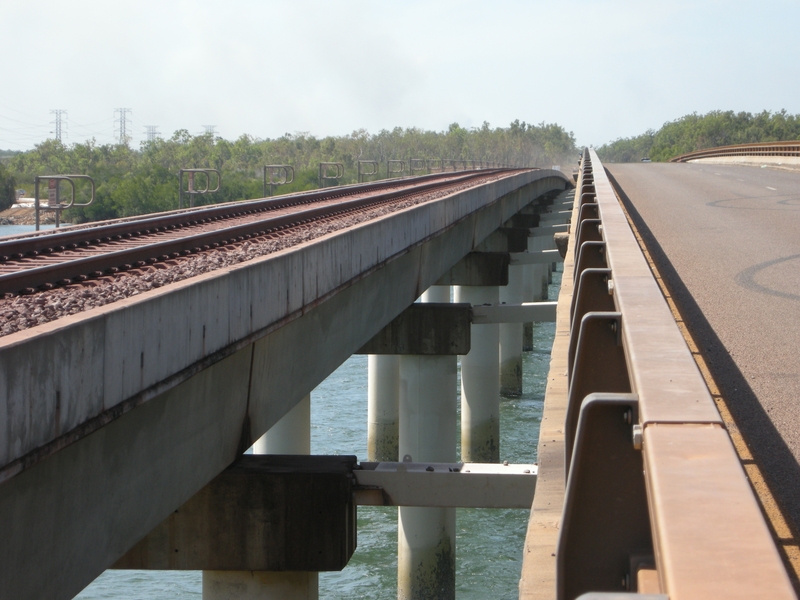 137070: Elizabeth River Bridge Looking North from South Abutment