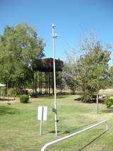 137101: Adelaide River Water Tank and Telegraph Pole