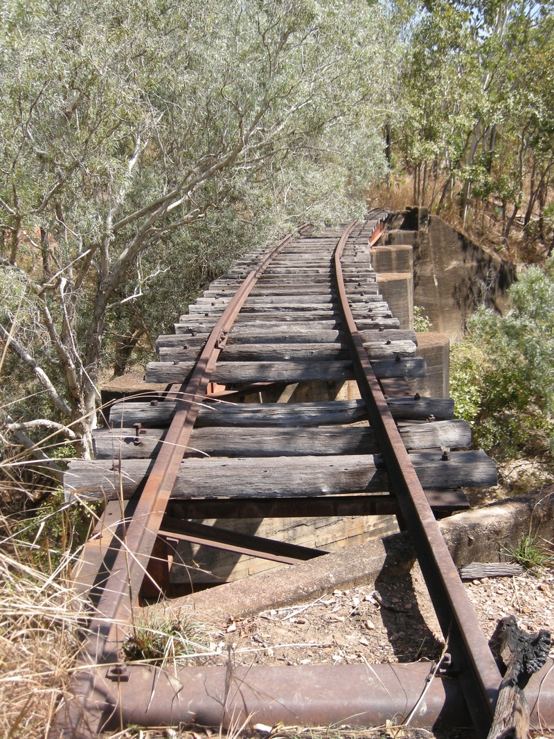 137112: Snake Creek Bridge Looking West from East Abutment