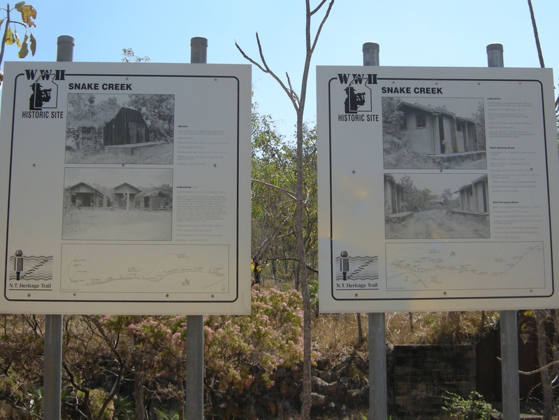 137122: Snake Creek Naval Ordinance Depot National Trust signage