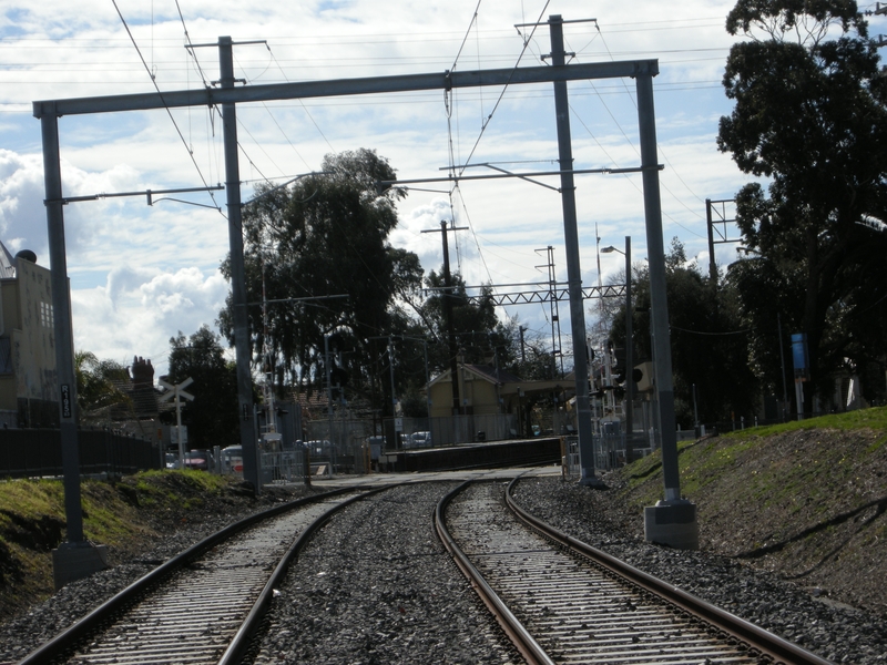 137207: Westgarth Up Side Cunningham Street Pedestrian Crossing looking towards Hurstbridge