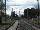 137209: Westgarth Up Side Walker Street Pedestrian Crossing looking towards Hurstbridge