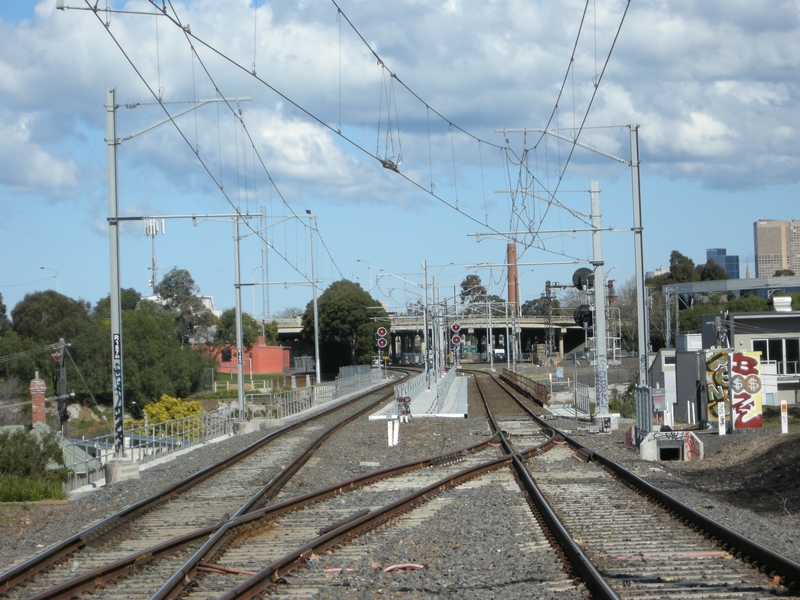 137210: Westgarth Up Side Walker Street Pedestrian Crossing looking towards Clifton Hill