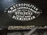 137372: Bassendean ARHS Museum Makers Plate on WAGR Carriage AG 14