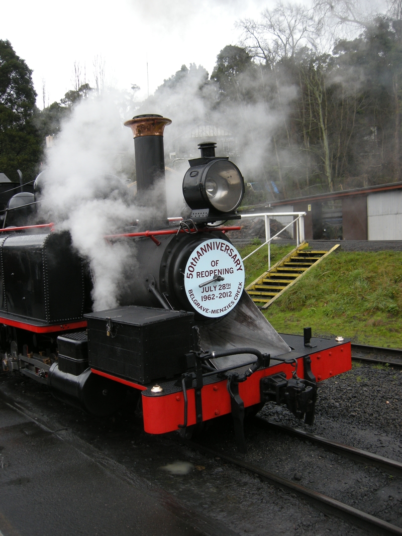 137605: Belgrave 50th Anniversary Special to Menzies Creek 14A (with 7A's plates),