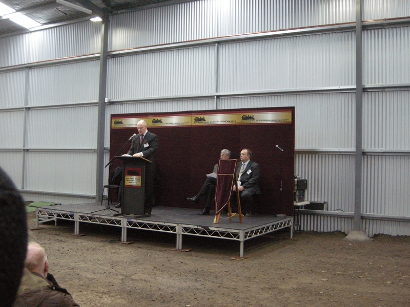 137613: PBPS Museum Menzies Creek 50th Anniversary Speaker Jeff Goodwin President PBPS