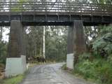 137659: Warburton Rail Trail 3 km East of Mount Evelyn Bridge over Bailey Road looking South