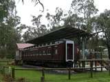 137661: Warburton Rail Trail Mile 32.25 Carriage 18 BE converted to restaurant looking West