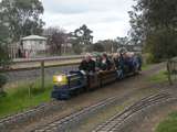 137744: Elmore Miniature Railway Passenger 'Y 101' departing Station