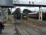 137767: Moorooduc K 163 running round and ATC 1 in siding