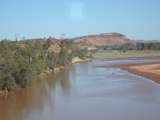 201568: Finke River Northern Territory Looking West from Tarcoola - Alice Springs Railway